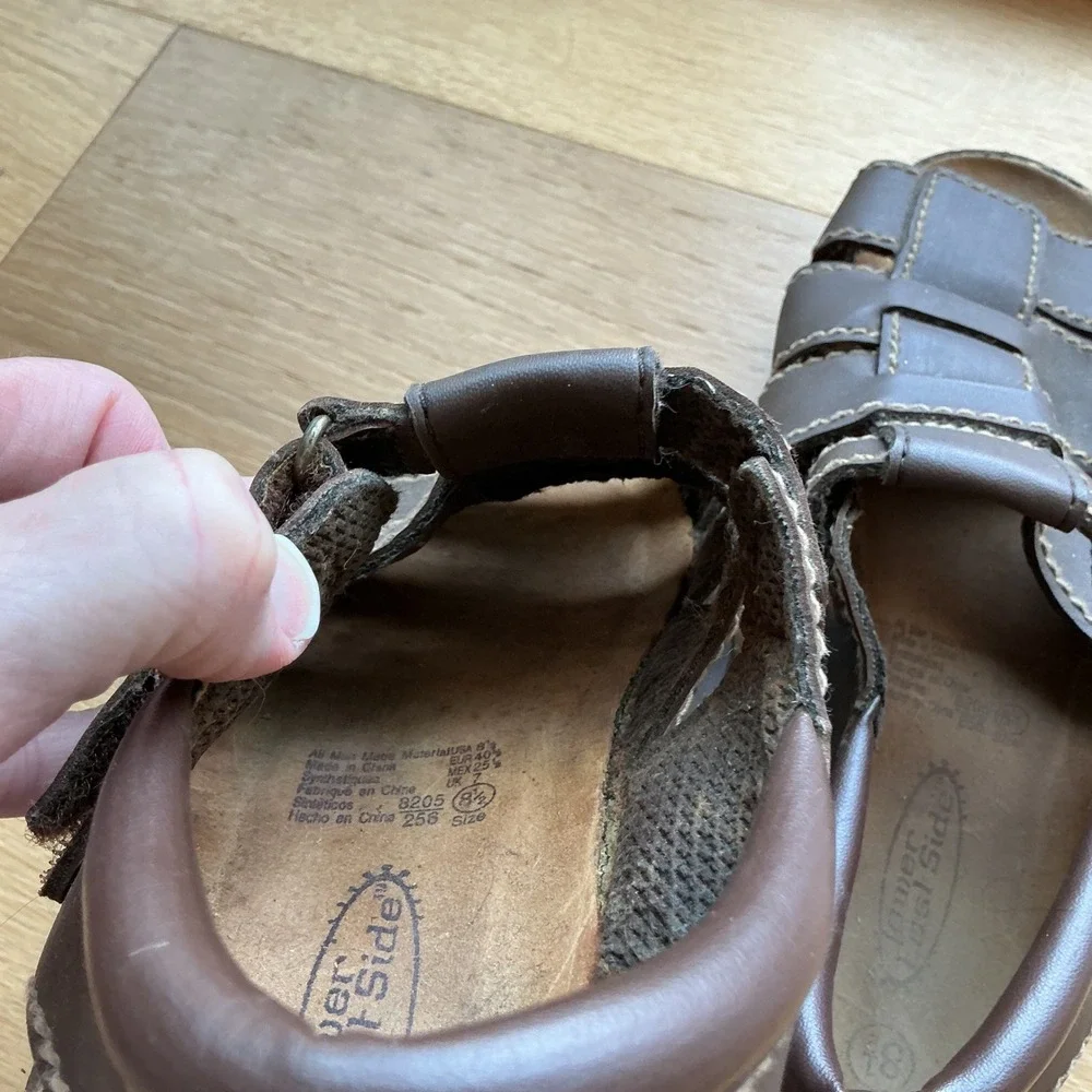 Lower East Side Fisherman Sandals Womens 8.5 Brown Platform 90s Grunge Y2K Retro